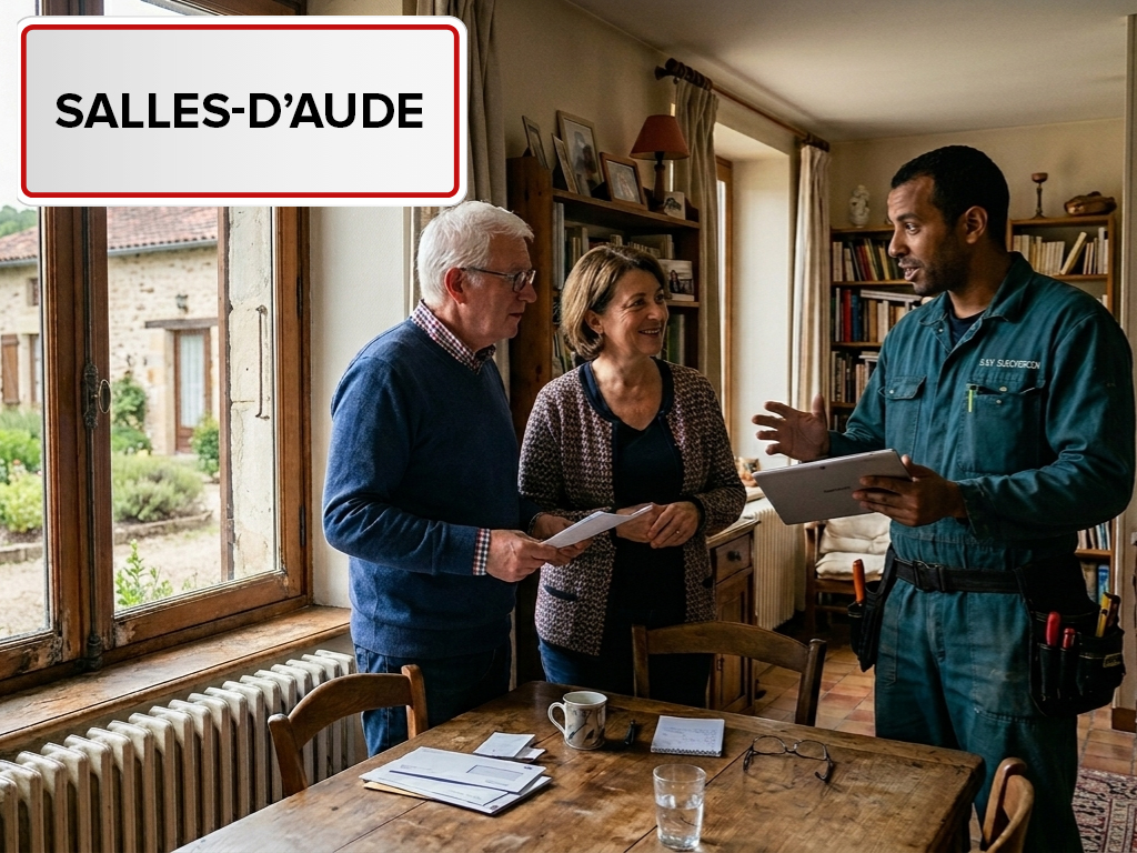 Installation de pompe à chaleur à Salles-d'Aude (11110) dans l'Aude